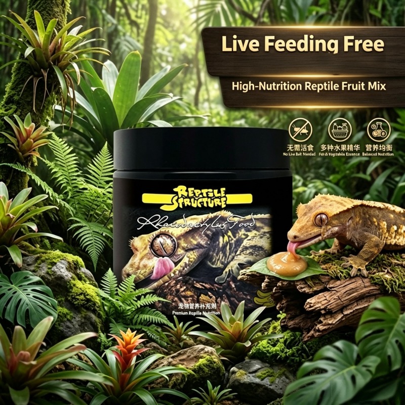 Calcium Powder Reptile - 爬虫類用飼料、ヤモリ用、昆虫、果物ペースト、カルシウム添加、天然タンパク質、バランスの取れた風味、粉末状、毎日の栄養補給に最適、高品質。