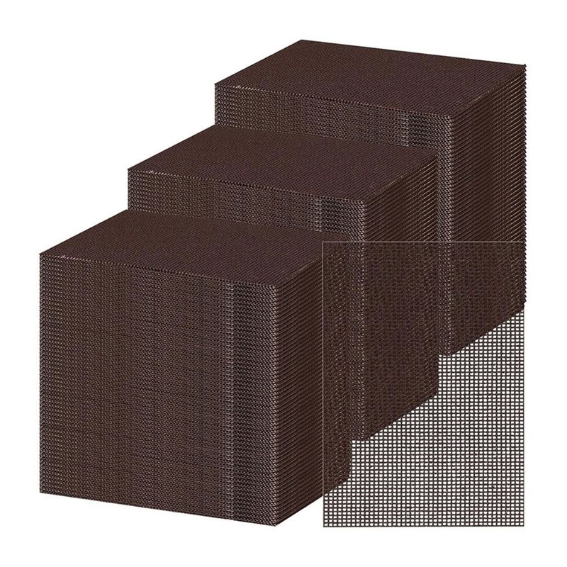 Screen Top Mesh - ABXF-100パックグリドル4X5.5インチスクリーングリルクリーニングスクリーンプレトリート加工済み研磨メッシュパッド、フラットトップグリドルの清掃用