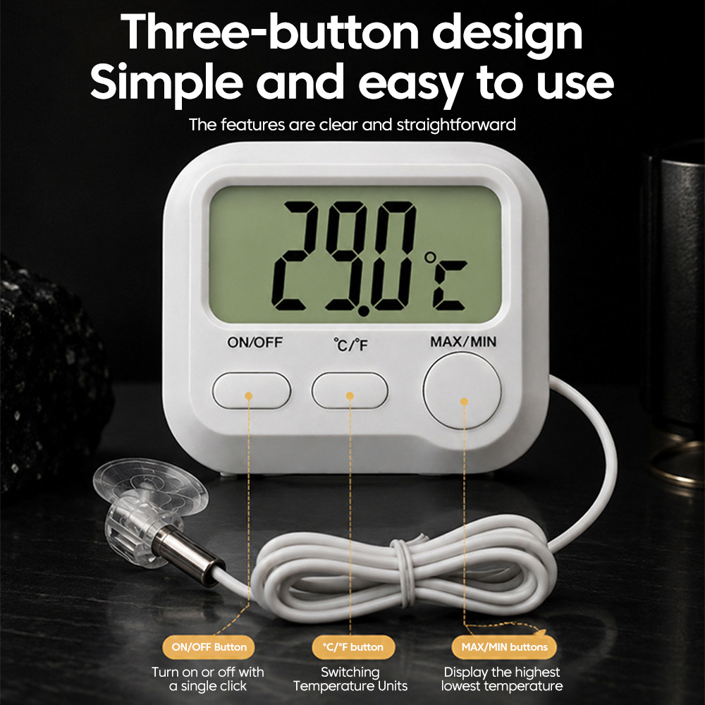 小型液晶デジタル温度計、水槽用湿度計、プローブ、孵化器、水族 - Digital Hygrometer Probe のレビューと価格