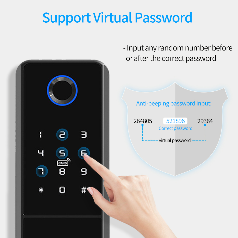 防水ttlock IP65,指紋,スマートドア,屋外ゲート, - Glass Door Hinge のレビューと価格